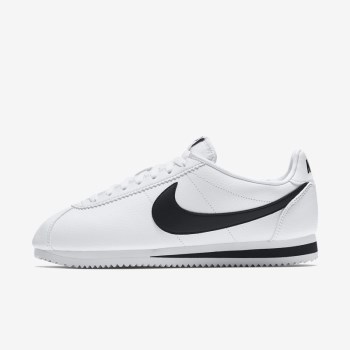 Nike Classic Cortez - Férfi Utcai Cipő - Fehér/Fekete